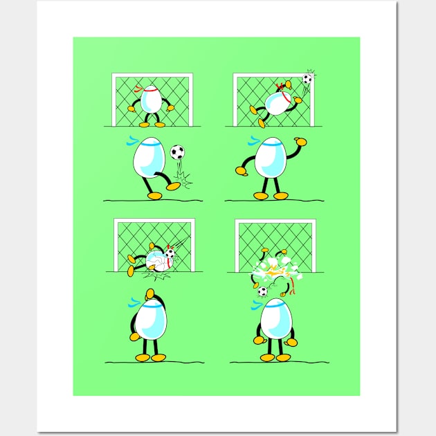 Egg Sports Academy- Soccer Wall Art by Hydra